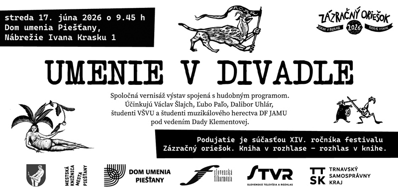 Spoločn&aacute; vernis&aacute;ž troch v&yacute;stav sa uskutočn&iacute; v Dome umenia v stredu 17. j&uacute;na o 9.45 h.